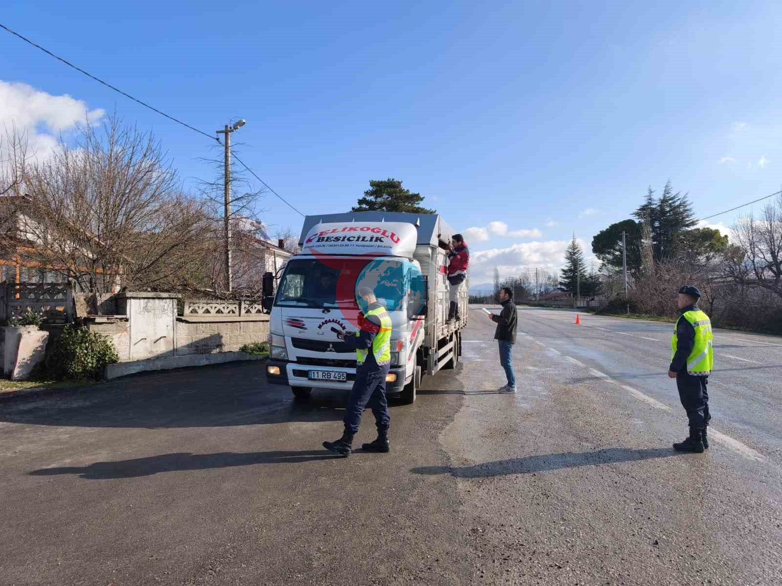Bilecik’te müşterek yol kontrol ve denetim faaliyeti