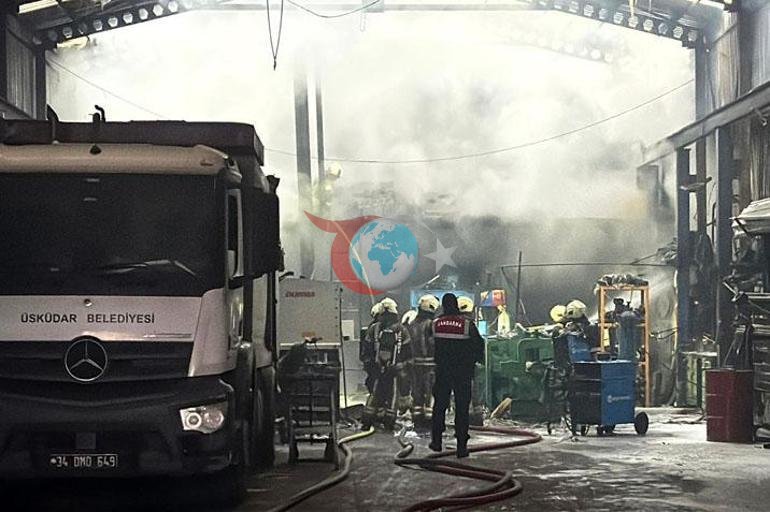 Eyüpsultanda 3 ayrı iş yerinde yangın