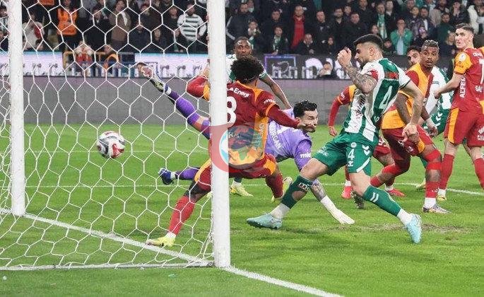 Galatasaray'ın Konyaspor maçında yediği ilk gol