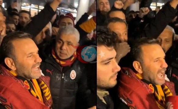 Okan Buruk'a havalimanında destek