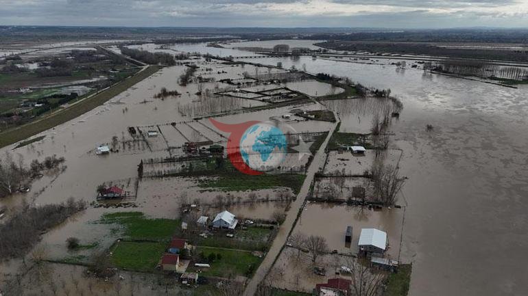 Edirne’de taşkın tehlikesi: Tunca’da kırmızı, Meriç’te turuncu alarm