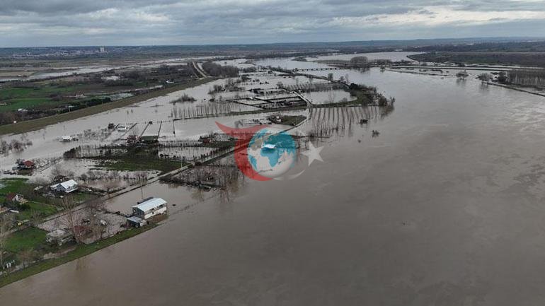 Edirne’de taşkın tehlikesi: Tunca’da kırmızı, Meriç’te turuncu alarm