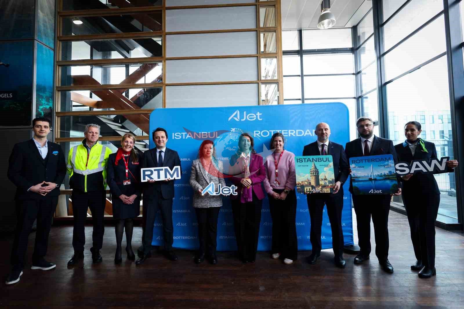 AJetโin ฤฐstanbul-Rotterdam seferleri baลladฤฑ