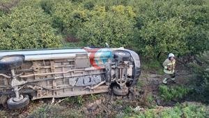 Öğrenci servisi devrildi: 7 öğrenci yaralandı