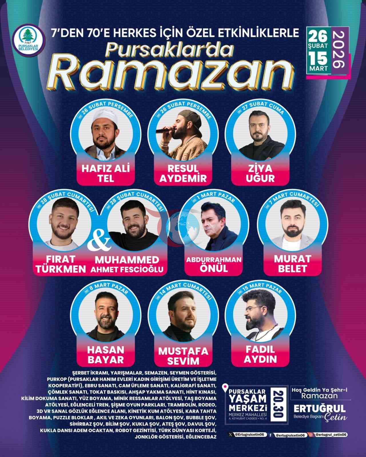 Pursaklar’da Ramazan ayına özel etkinler başlıyor