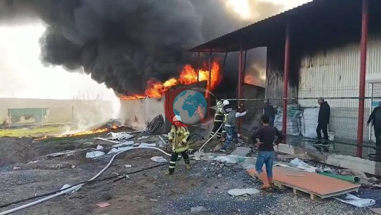 Diyarbakır’da plastik poşet fabrikasında yangın