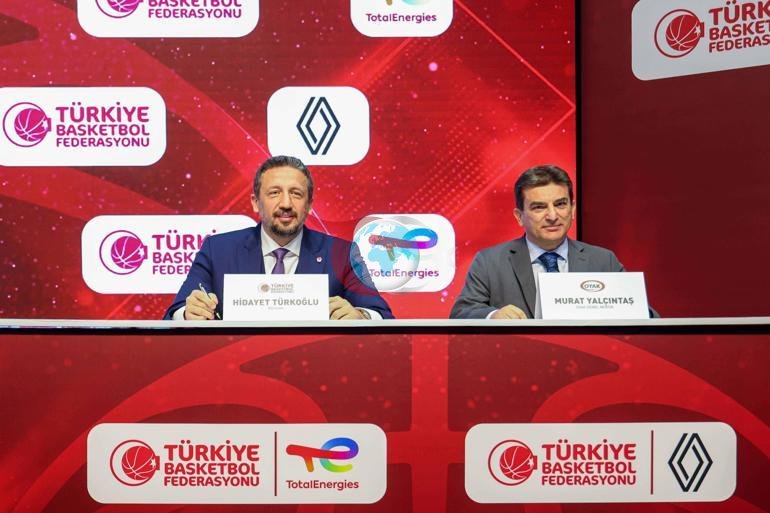 TotalEnergies ฤฐstasyonlarฤฑ ve Renault ile Tรผrkiye Basketbol Federasyonu arasฤฑnda iล birliฤi