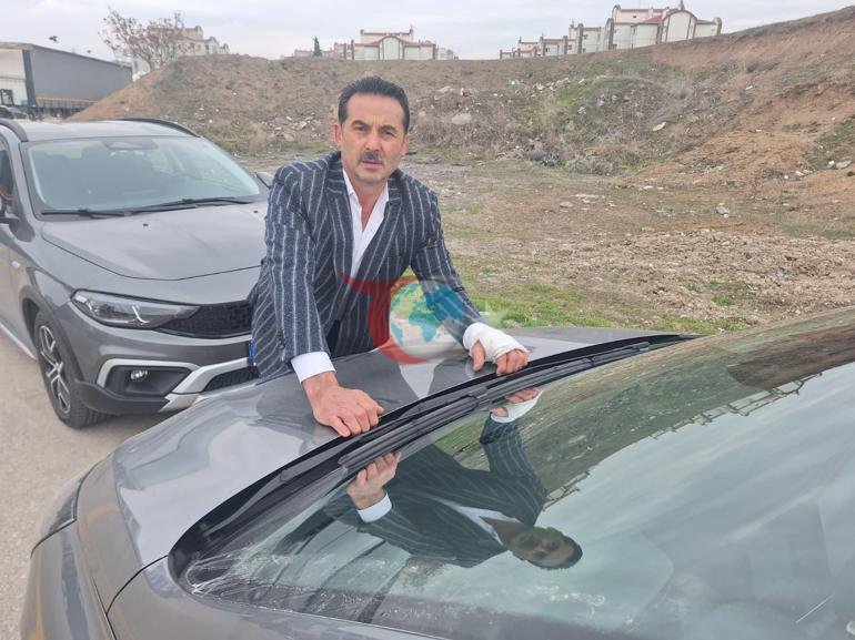 Kaput üstünde 20 kilometre: Polis durdurdu ve kurtuldum