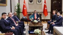 Cumhurbaşkanı Yardımcısı Yılmaz, D-8 Genel Sekreteri Büyükelçi Mahmood'u kabul etti