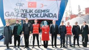 Türk Kızılay’dan Gazze’ye 21’inci iyilik gemisi
