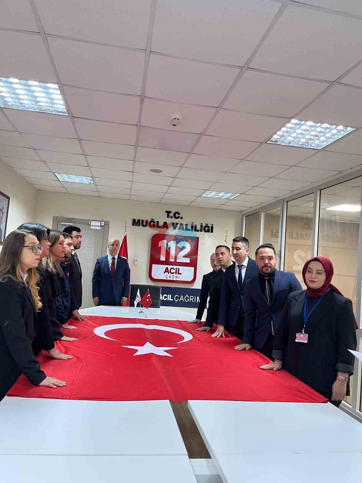 Muğla 112 Acil Çağrı Merkezi&rsquo;nde yemin heyecanı