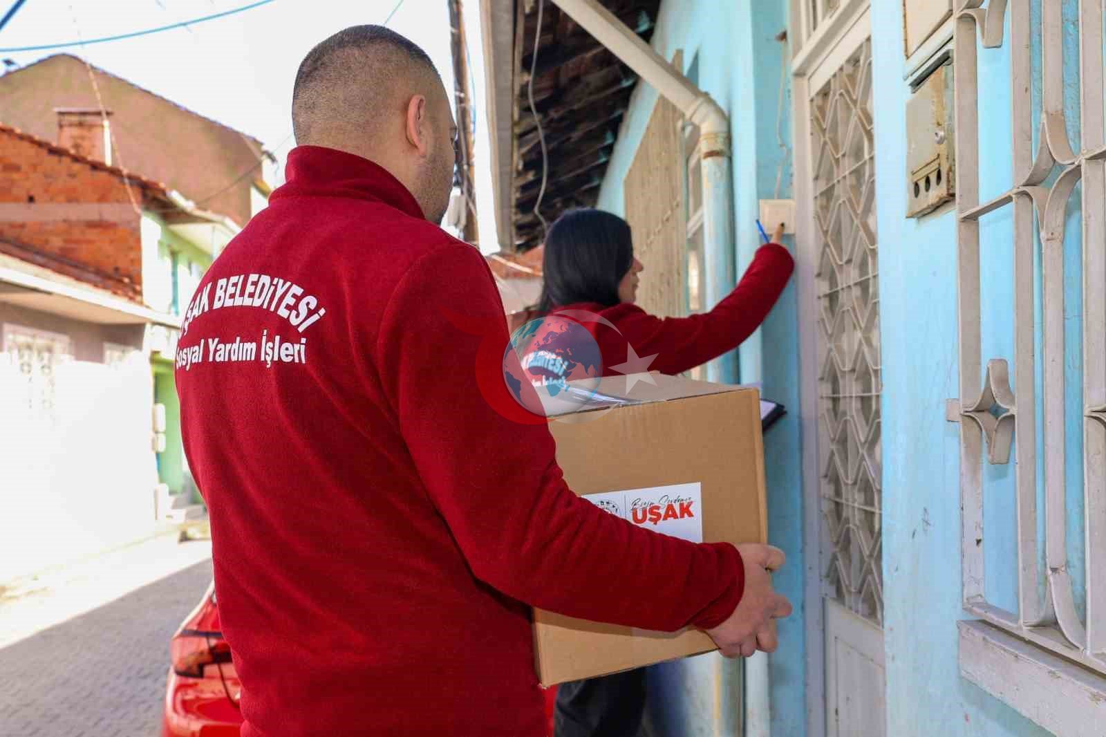 Uşak Belediyesinden ihtiyaç sahibi ailelere ramazan ayı boyunca kesintisiz destek