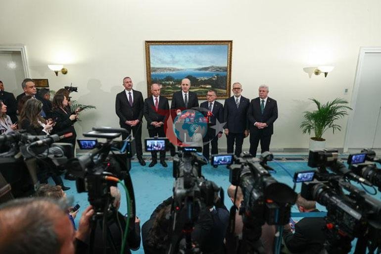 TBMM Başkanı Kurtulmuş, siyasi parti gruplarına yaptığı ziyaretleri AK Parti ile sonlandırdı