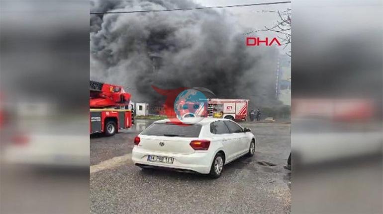 Silivride fabrika yangını Çok sayıda ekip sevk edildi