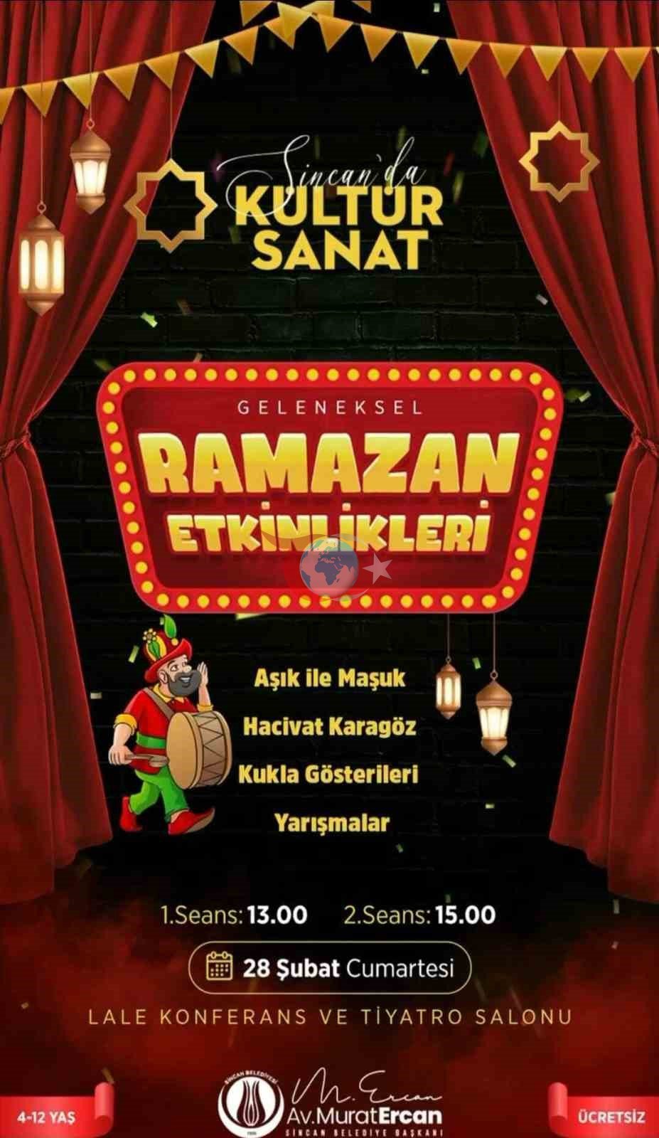 Sincan Belediyesi&rsquo;nden Ramazan&rsquo;a özel etkinlikler