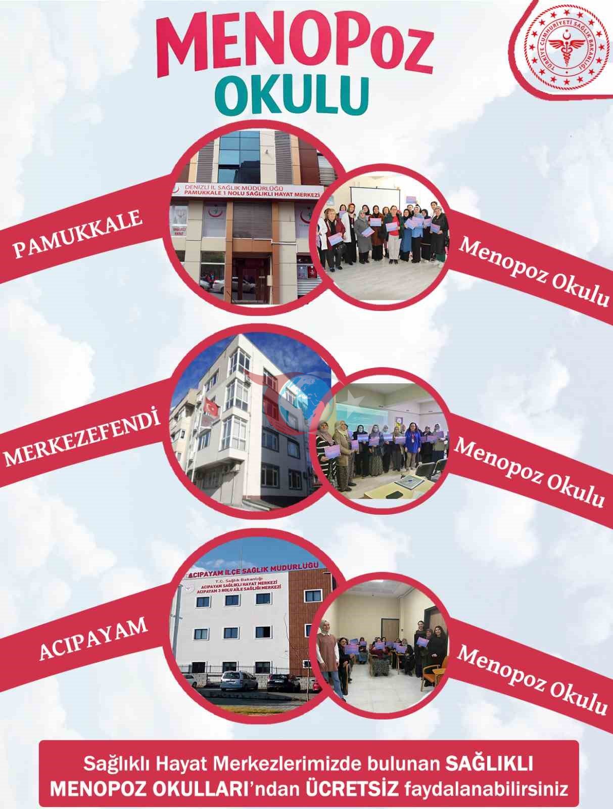 Denizli İl Sağlık Müdürlüğü&rsquo;nden &lsquo;Sağlıklı Menopoz Okulu&rsquo; projesi
