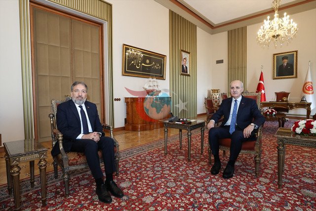 TBMM Başkanı Kurtulmuş, Diyanet İşleri Başkanı'nı kabul etti - Resim: 0