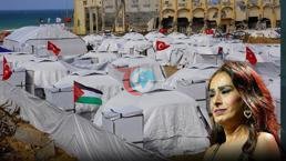 Gazze'den Yıldız Tilbe'ye teşekkür! 2. çadır kenti açıldı