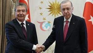 Cumhurbaşkanı Erdoğan, KKTC Başbakanı Ünal Üsteli kabul etti