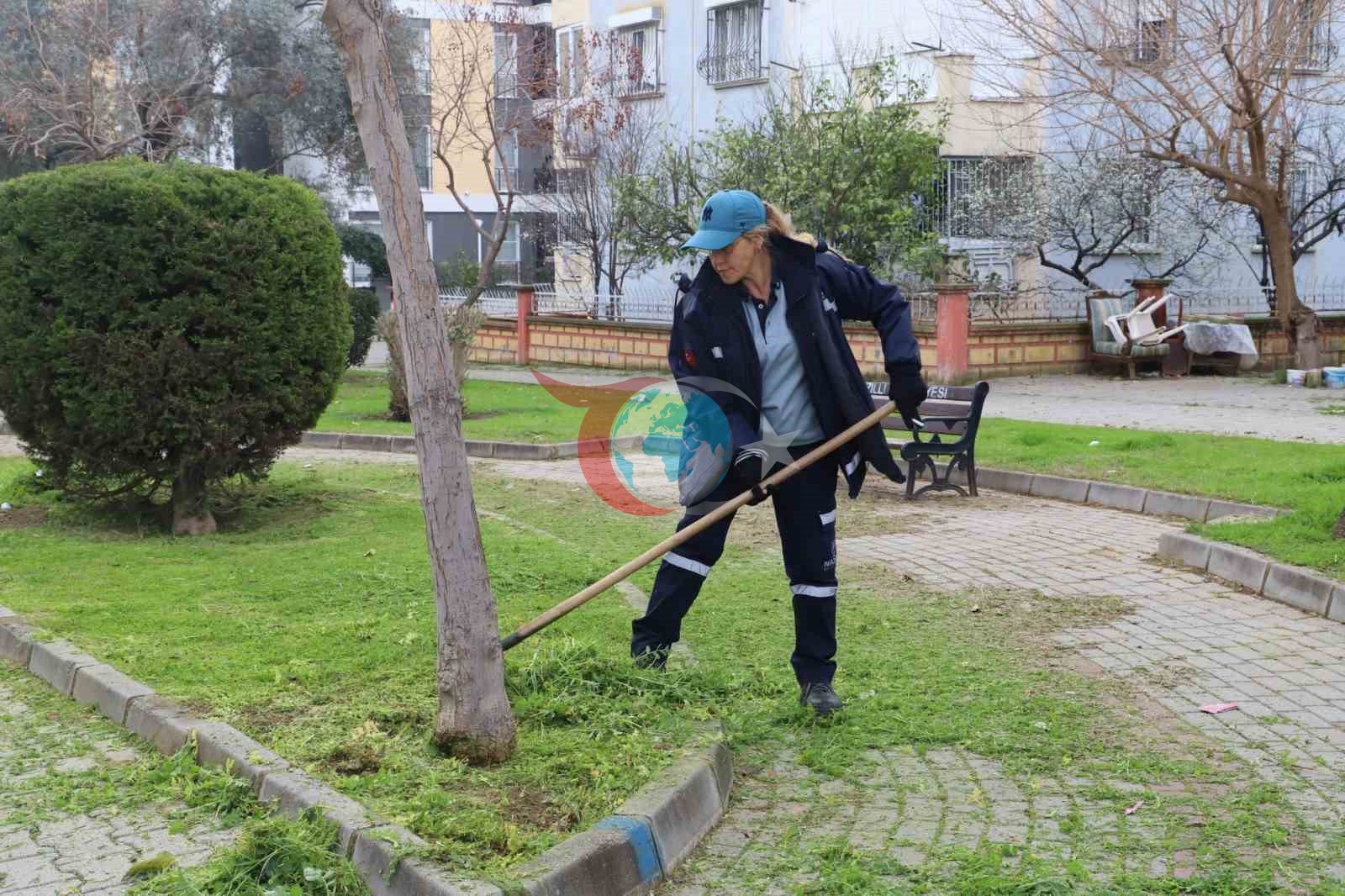 Nazilliโde parklar bahara hazฤฑrlanฤฑyor