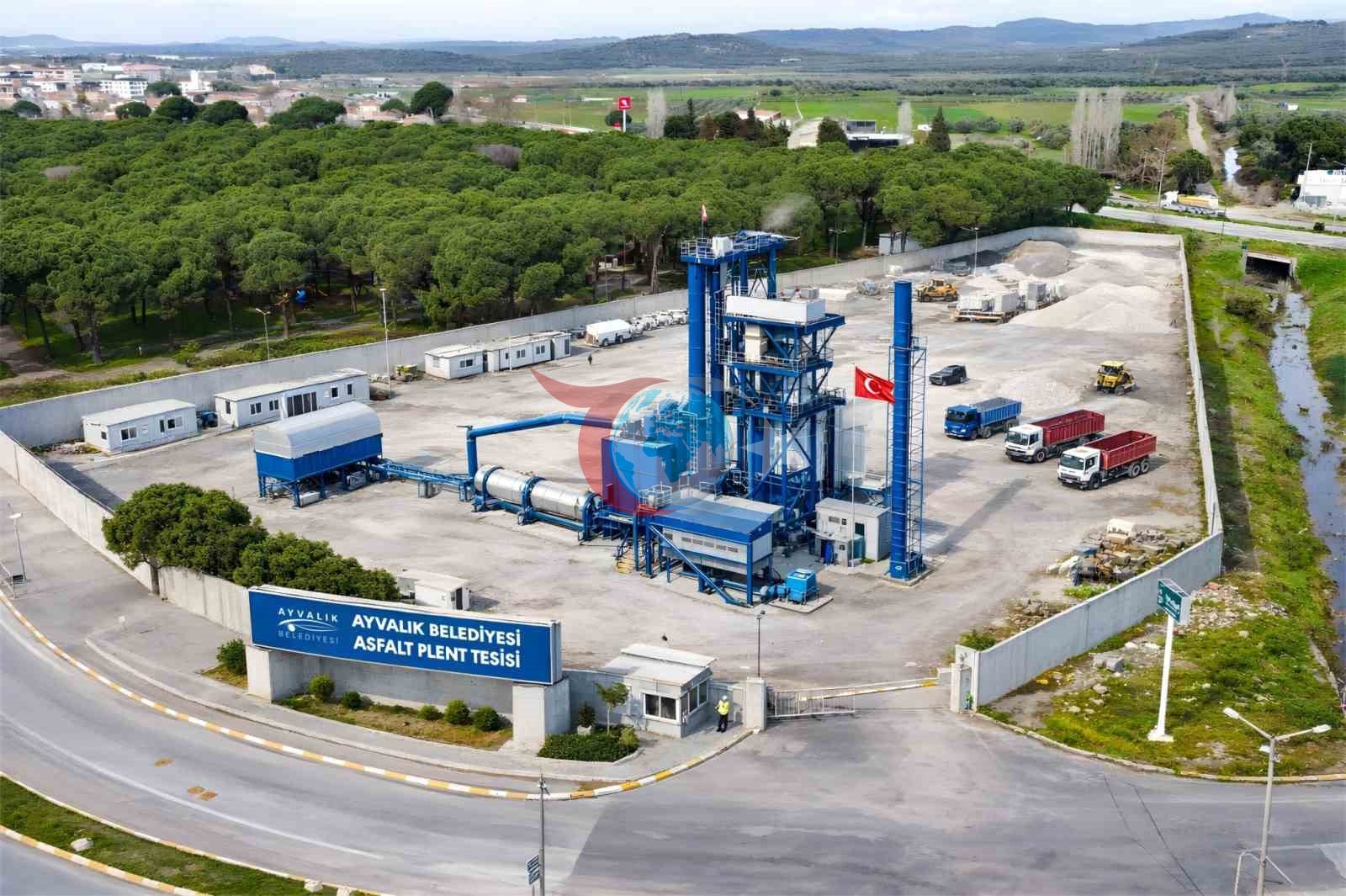 Ayvalık Belediyesi Asfalt Üretim Tesisi Kuruyor