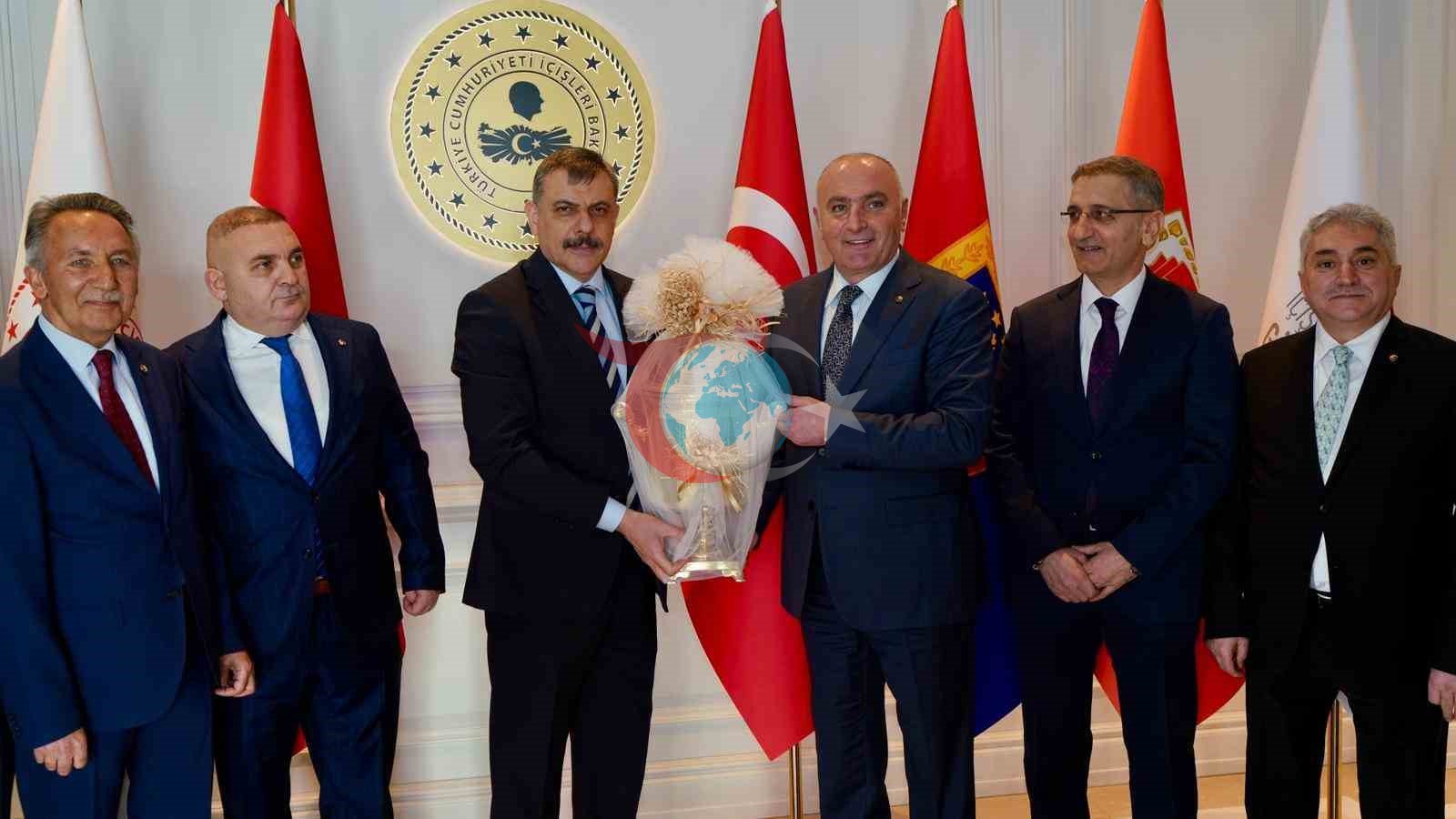 Başkan Özakalın ve ETSO heyetinden İçişleri Bakanı Mustafa Çiftçi&rsquo;ye ziyaret