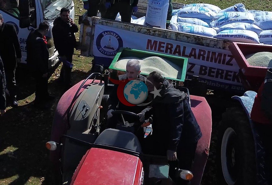 Şahinbey Belediyesi 75 milyon metrekarelik mera alanını gübreledi