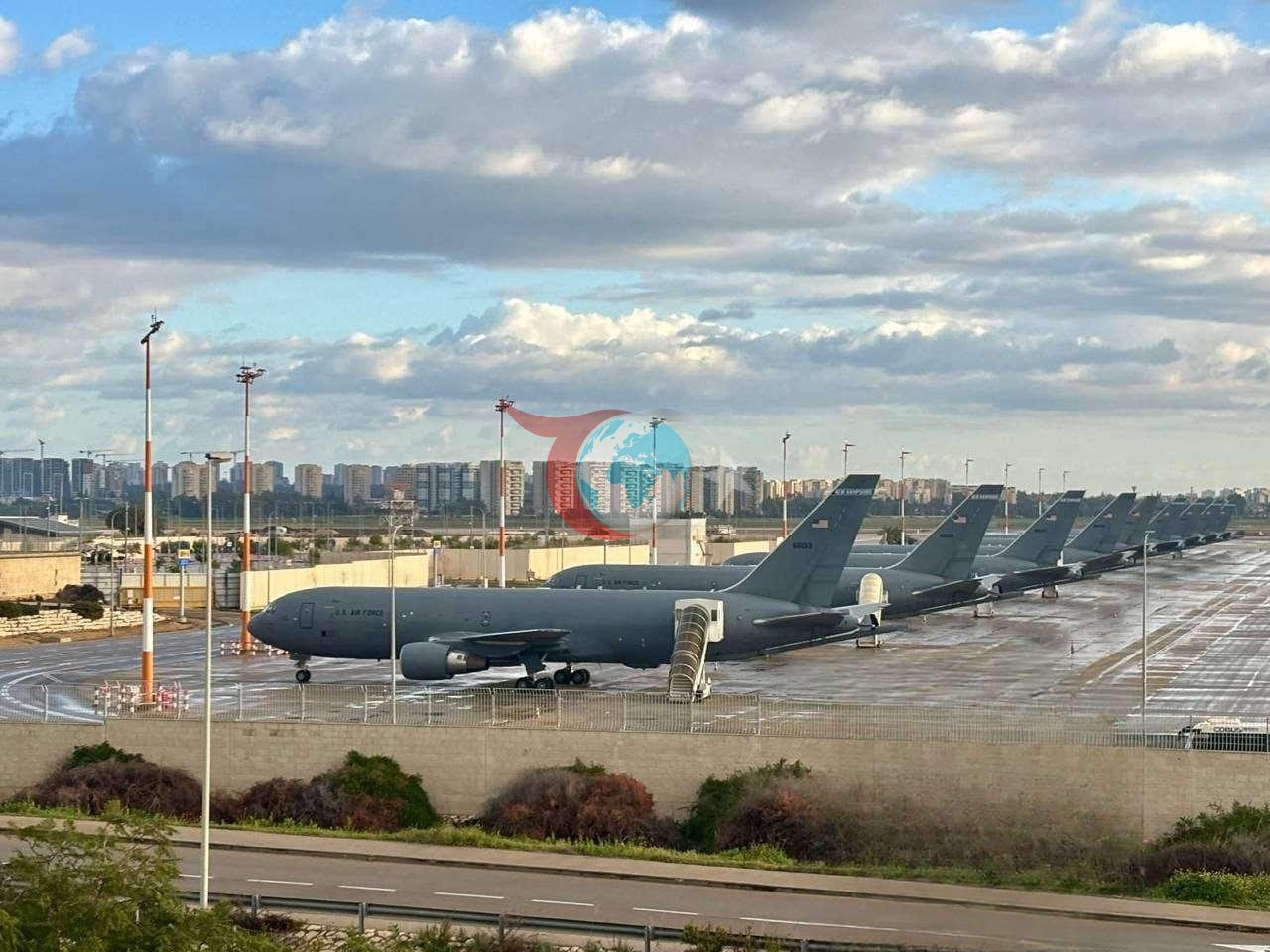 Tanker uçakları İsrail'in Ben Guiron Havalimanı'nda