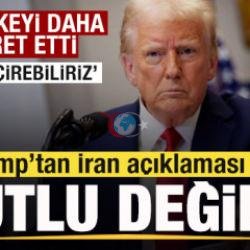 Trump'tan son dakika İran açıklaması! Bir ülkeyi daha işaret etti: Ele geçirebiliriz