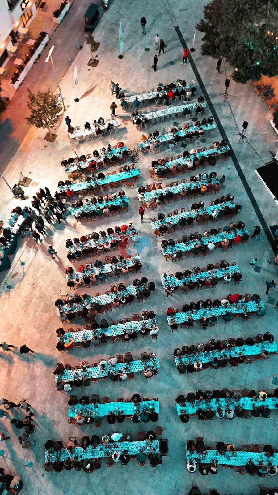 Datรงaโda 600 kiลilik iftar sofrasฤฑ kuruldu