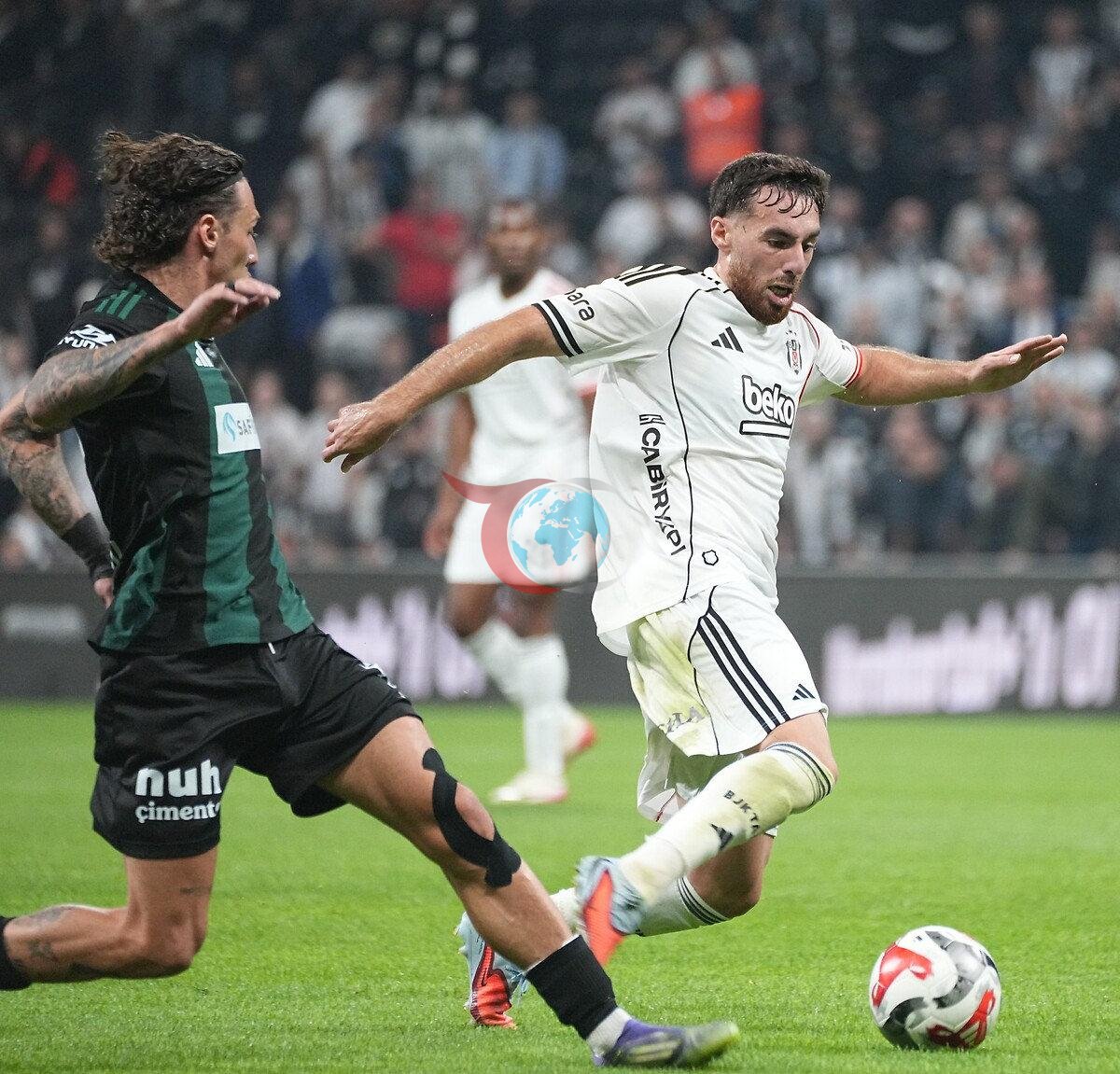 Sezonun ilk yarฤฑsฤฑnda oynanan Beลiktaล - Kocaelispor maรงฤฑndan bir gรถrรผntรผ