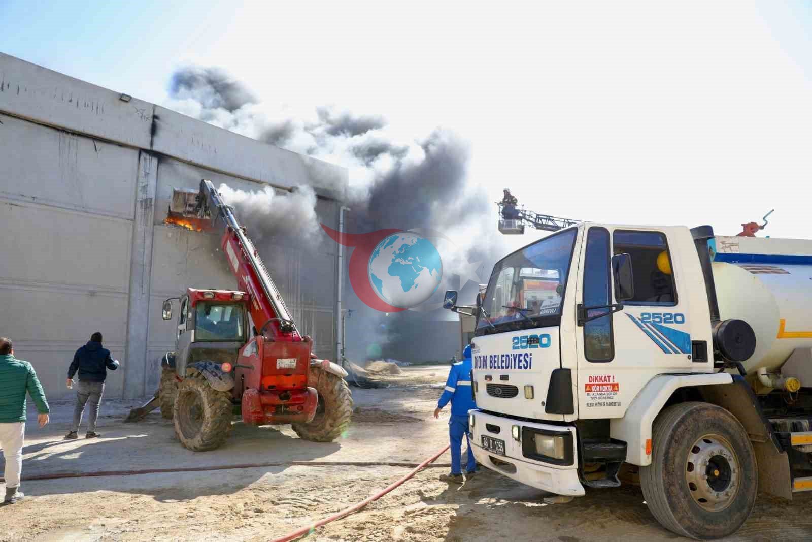 Baลkan Genรงay, yangฤฑn sรผrevini sahada takip etti