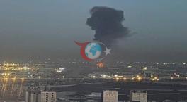 Irak'taki ABD üssünden dumanlar yükseliyor! 'Doğrudan hedef alınmış olabilir'