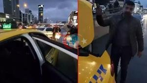 Engelli aileyi yol ortasında indiren taksiciye ceza kesildi ve aracı trafikten men edildi