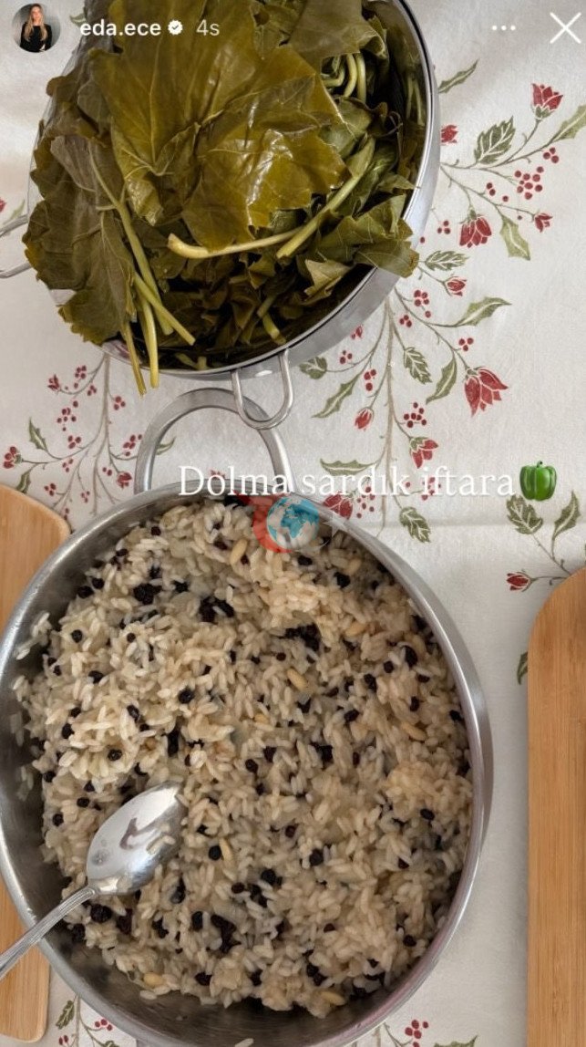 Eda Ece’den genç eşi Buğrahan Tuncer’e özel sofra: 'İftara hazır'