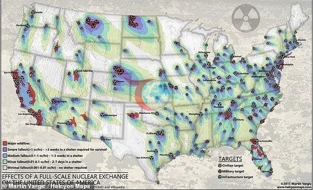 Olası bir nükleer saldırıda en çok etkilenecek ABD bölgeleri