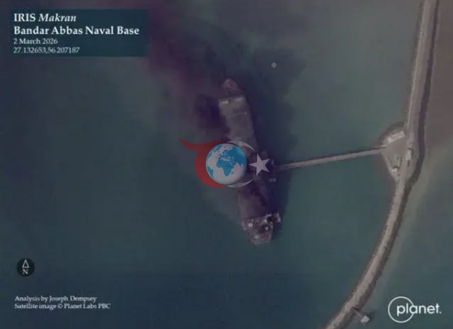 Savaşın en önemli kayıplarından biri! İran'ın dev İHA gemisi batırıldı - Resim: 0