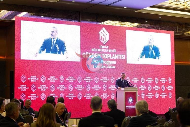 Bakan Fidan, Türkiye Müteahhitler Birliği’nin iftar programına katıldı