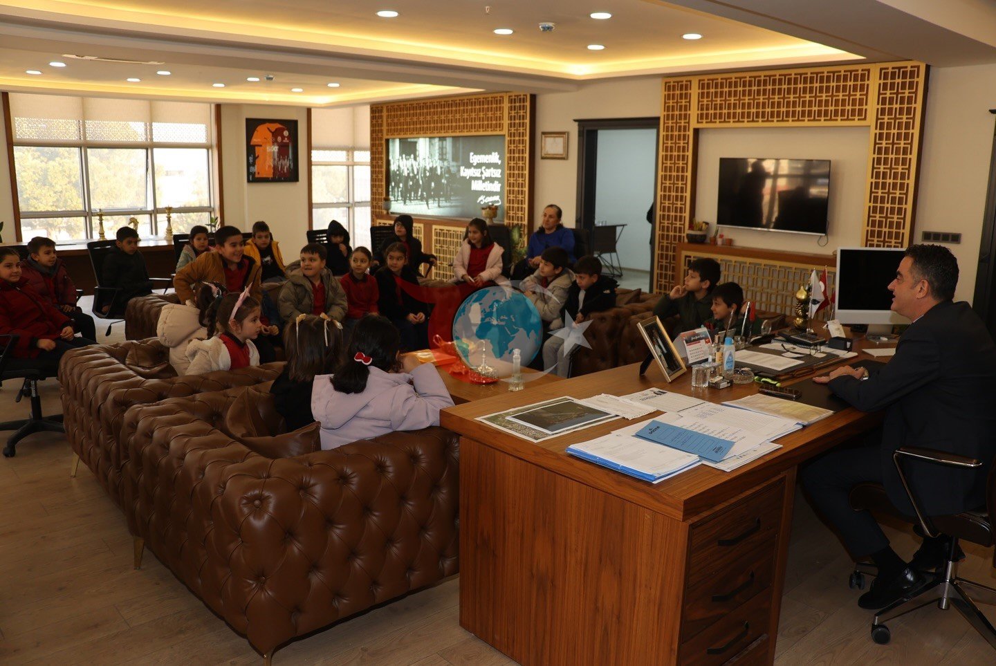 Başkan Arıcı, ilkokul öğrencilerini ağırladı