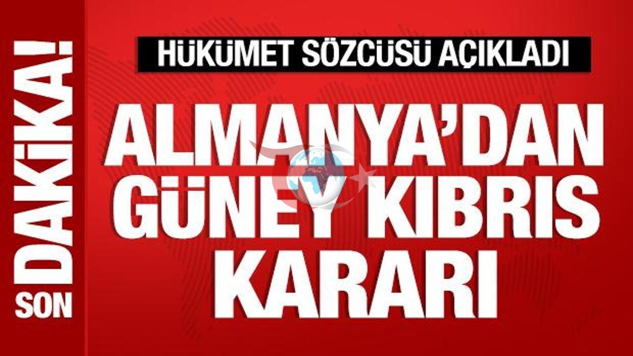 Almanya'nın Güney Kıbrıs Rum Yönetimi Kararına Dair Açıklaması