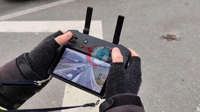 Trafikte ‘kaynak’ yapanlara havadan takip Taralı alanı ihlal edenlere ceza yağdı