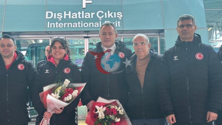 Avrupa Şampiyonası’nda 7 madalya alan milli atıcılar Ankara’ya döndü