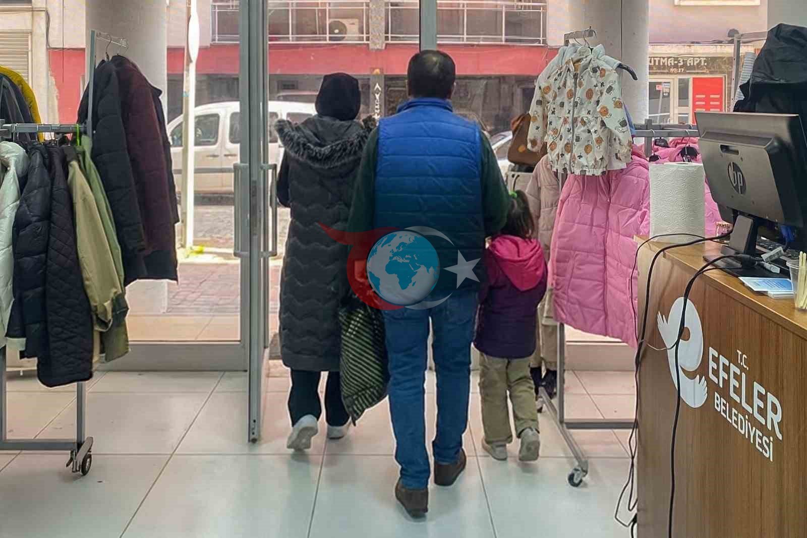 Efeler Belediyesi&rsquo;nin Sosyal Destek Giyim Noktası 2 haftada 80 haneye ulaştı