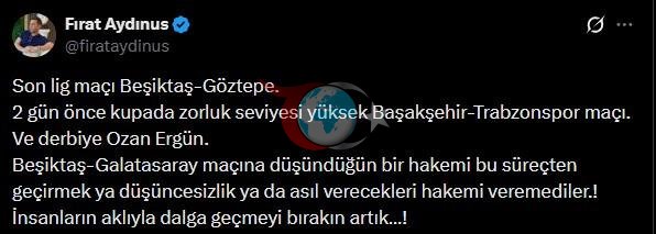 Fฤฑrat Aydฤฑnus'un Ozan Ergรผn paylaลฤฑmฤฑ