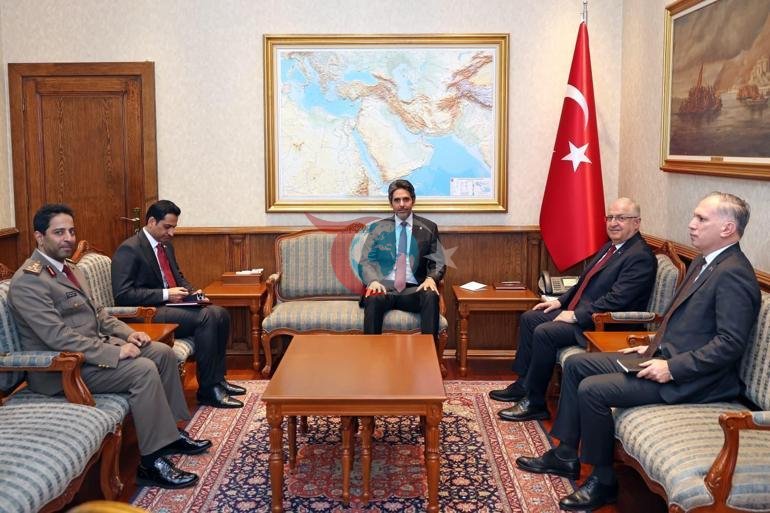 Bakan Güler, Katar Büyükelçisi Faisal ile görüştü