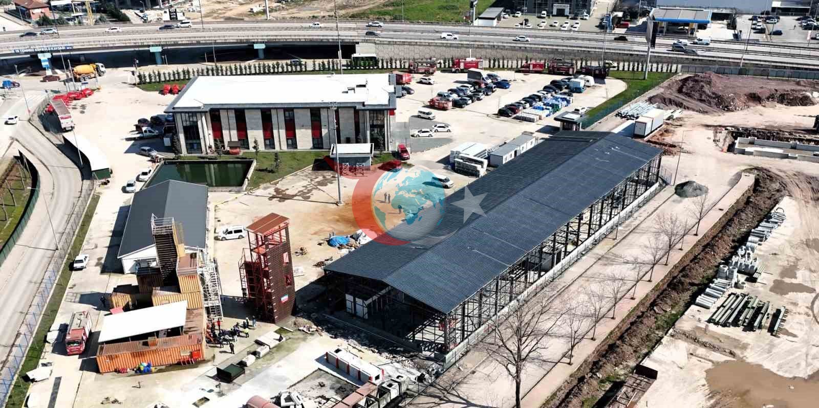 Kocaeliโde itfaiye depo binasฤฑnฤฑn yรผzde 80โi tamamlandฤฑ