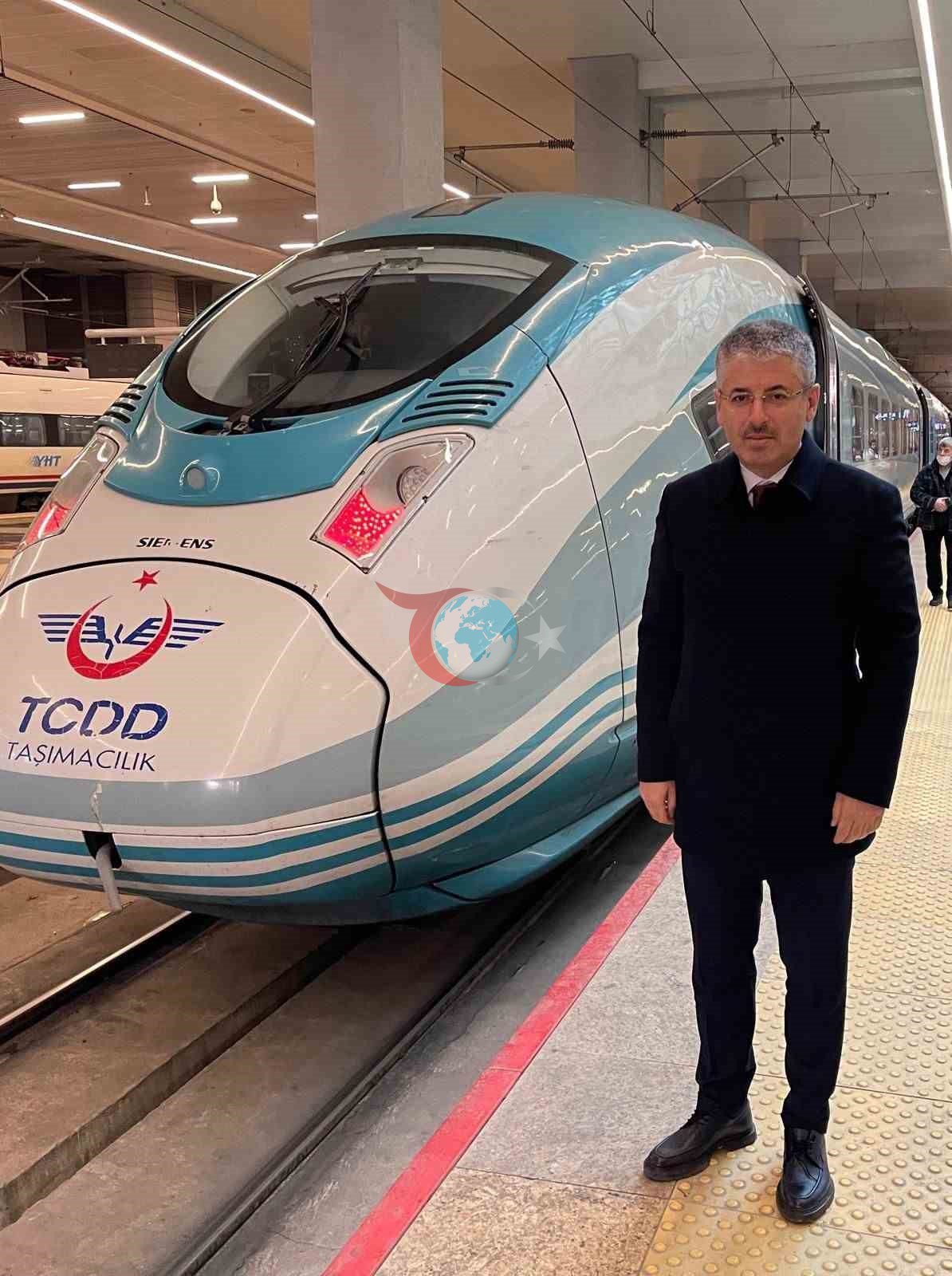 Çopuroğlu&rsquo;ndan hızlı tren şantiyesine ziyaret