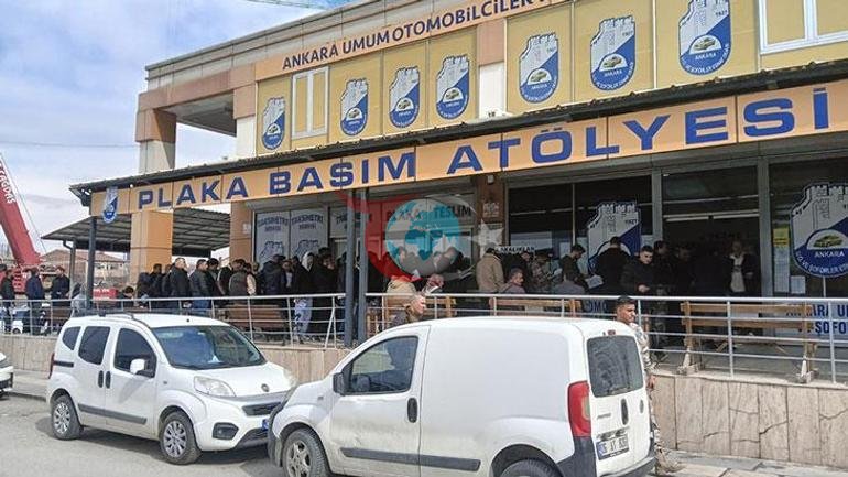 140 bin TLlik plaka kuyruğu Haberi duyan koştu