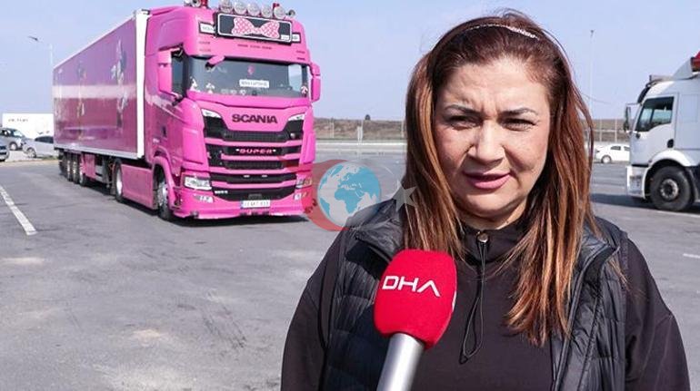 Pembe TIRıyla Avrupaya açıldı, gören bir daha bakıyor: Şaşırıyorlar