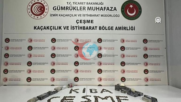 Tarihi eserleri İtalyaya kaçıracaklardı: Çeşme Limanında yakalandılar